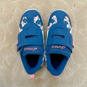 ASICS Kids' Blue and Pink Shoes
